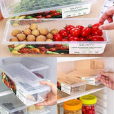 Meat Storage Container – Fresh-Keeping Box with Removable Drain Plate & Lid BuyMarto
