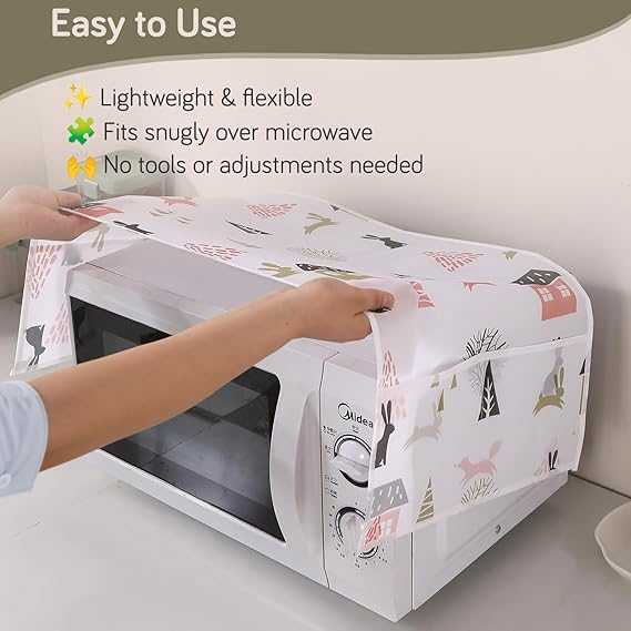 Microwave Oven Cover – 85x35cm Dust-Proof & Waterproof Protector BuyMarto