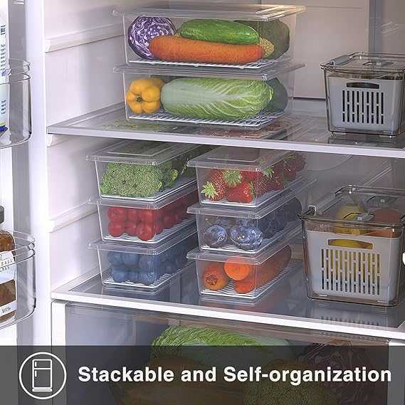 Meat Storage Container – Fresh-Keeping Box with Removable Drain Plate & Lid BuyMarto
